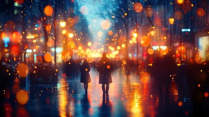 Obraz premium Captivating Blurred Background of an Open-Air Concert Featuring Enthusiastic Crowds in a Vibrant Atmosphere