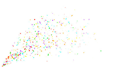 colorful confetti trail explodeon transparent background , birthday and celebration social media overlay png design element