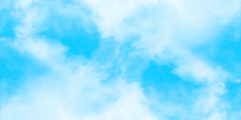 Gradient light white sky background with fluffy clouds .Nature landscape in environment day horizon skyline view .cloudy in sunshine calm bright winter air background. 