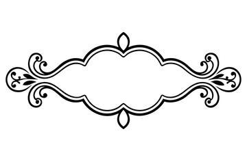 Ornate perfect for Page borer on white background