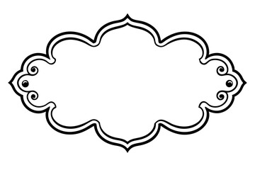 Ornate perfect for Page borer on white background