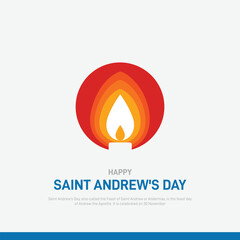 saint andrew's day. saint andrew's day creative banner, poster, postcard, social media post, background, template design etc.