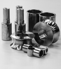 nuts and bolts on a white background