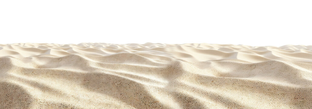 Golden sand with a soft, granular texture on a transparent PNG background. Ideal for creating beach-themed designs, adding natural elements, or enhancing visuals with a touch of warmth and tranquility