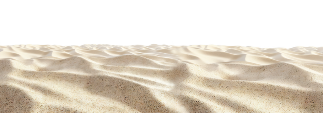 Golden sand with a soft, granular texture on a transparent PNG background. Ideal for creating beach-themed designs, adding natural elements, or enhancing visuals with a touch of warmth and tranquility