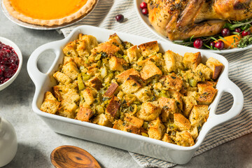 Homemade Turkey Stuffing for Thanksgiving Dinner