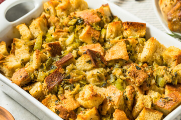 Homemade Turkey Stuffing for Thanksgiving Dinner