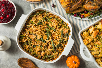 Green Bean Casserole Homemade for Thanksgiving