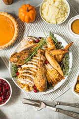 Holiday Thanksgiving Turkey Dinner Platter