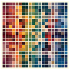 Fototapeta premium Illustration of color swatch colorful mosaic color set ,abstrato colors background 
