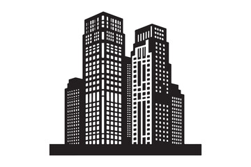 Building Vector silhouette