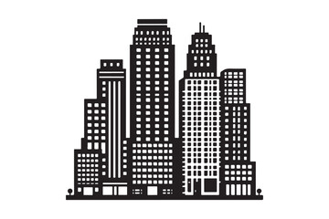 Building Vector silhouette 