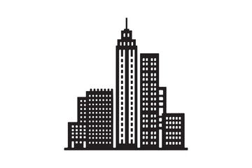 Building Vector silhouette 