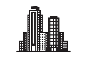 Building Vector silhouette