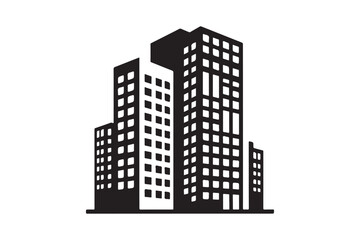 Building Vector silhouette