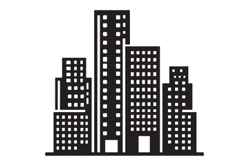 Building Vector silhouette