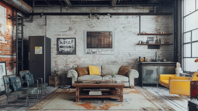 Industrial Chic Living Room