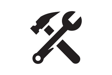 wrench and Hammer tool icon 27.eps