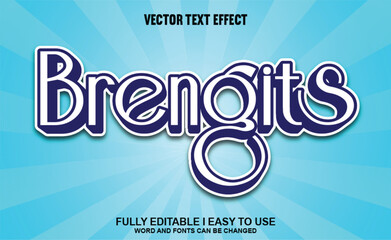 Brengits Fully Editable 3D Vector Text Effect