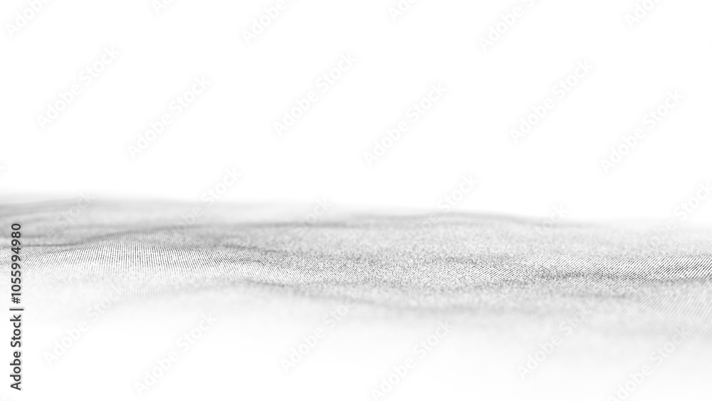 Poster digital dynamic wave of particles and lines. abstract white futuristic background. big data visualiz