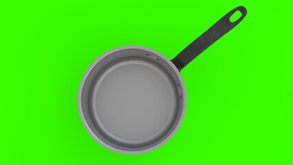 copper utensils with green background