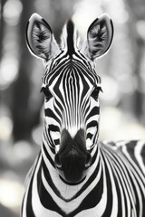 Naklejka premium zebra illustration isolated