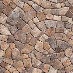 Fototapeta premium Natural Stone masonry Seamless Pattern Texture