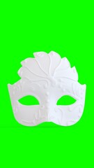face mask with green background