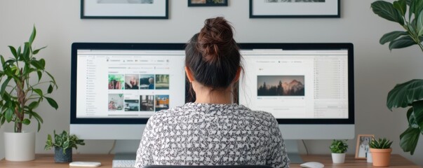 Creators promoting campaigns across digital channels, vibrant studio with organized workspace, engaged focus, content creators  capabilities, promotion strategies