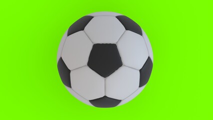 Obraz premium football with green background