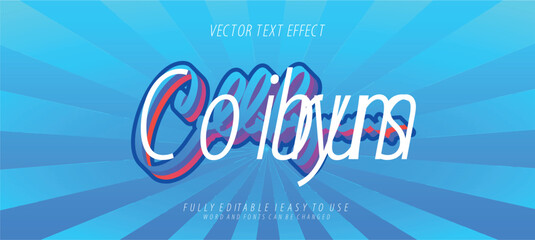 Coibyum Fully Editable 3D Vector Text Effect