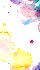 Watercolor Acrylic Paint Splatters and spots for Background