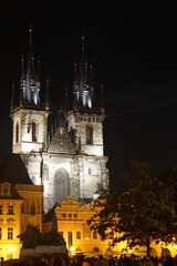 Fototapeta premium Old Town Square during night