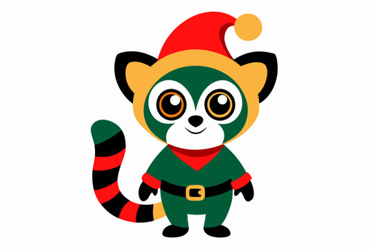 recommend clip art: A cute baby Cat with Christmas Costume