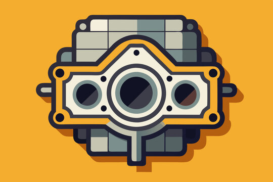 recommend clip art: Vehicle Engine Block vector art illustration