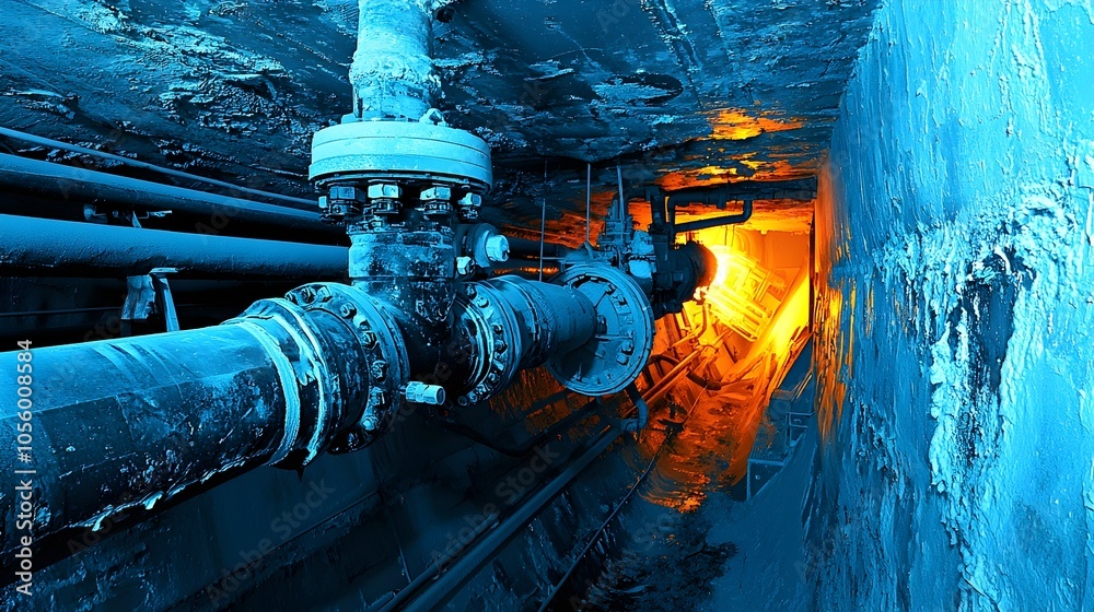 Poster Thermal imaging of an insulated oil pipeline network operating in cold weather conditions