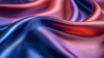 Obraz premium An Immersive Close-Up of Elegant Smooth Satin Fabric Showcasing Richness and Sophistication