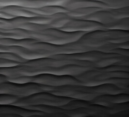 Fototapeta premium black wavy texture background, soft transition of colors and tones, new format, neat cracks, 8k quality.Generative AI