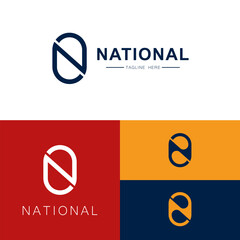 N and O gold monogram letters. Abstract, luxury logo. Logo can be used for business, jewelry shop, clothes, web icon.
