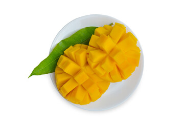 mango fruit isolated on white background. This has clipping path.