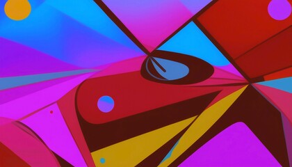 Abstract geometric colorful background