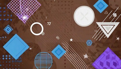 Abstract geometric colorful background