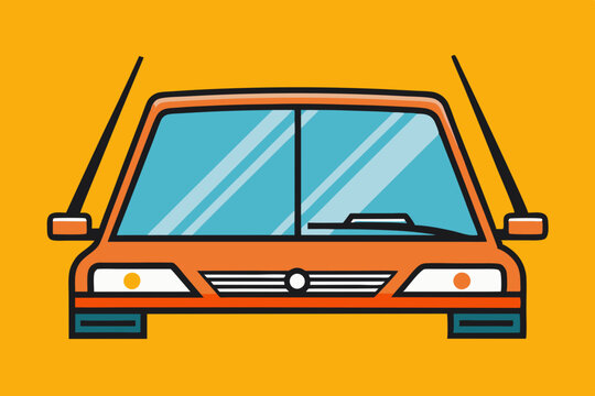 recommend clip art: Vehicle windshield wipers vector art illustration