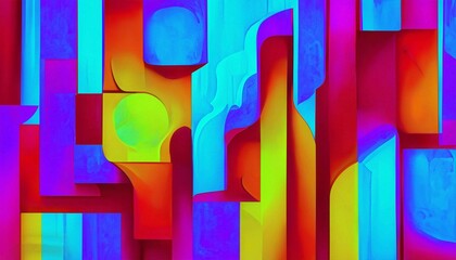 Abstract geometric colorful background