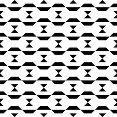 Obraz premium Seamless pattern with geometric motifs in black and white