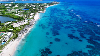 Fototapeta premium Aerial Views of Bermuda