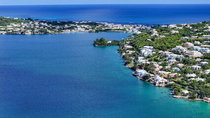 Fototapeta premium Aerial Views of Bermuda