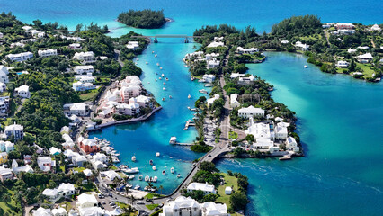 Island of Bermuda Drone Views