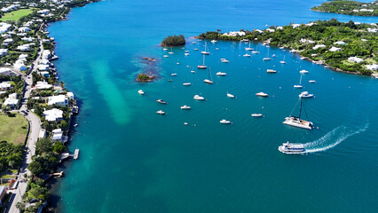 Island of Bermuda Drone Views