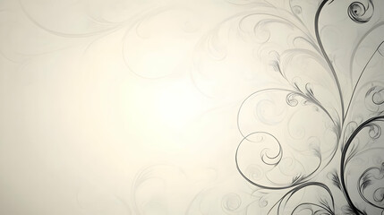 Elegant swirling floral design on a soft background, ideal for backgrounds or decorative use.
